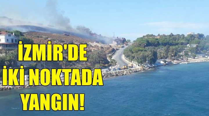 İzmir de iki noktada yangın!