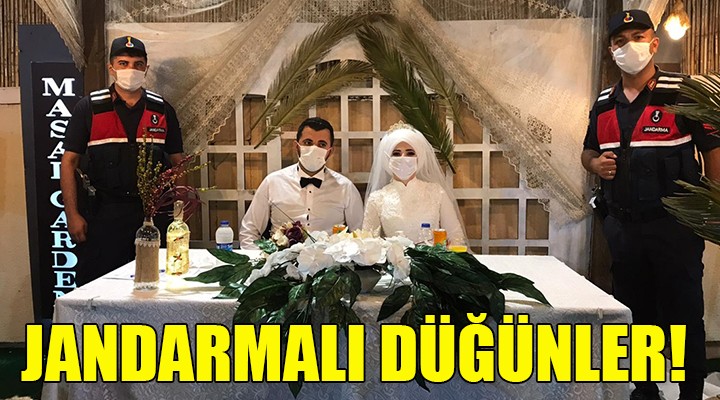 İzmir de jandarmalı düğünler!