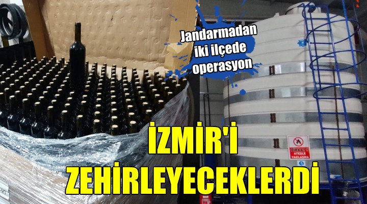 İzmir de kaçak içki operasyonları...