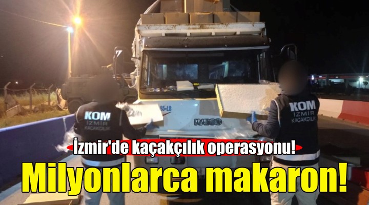 İzmir'de kaçakçılık operasyonu!
