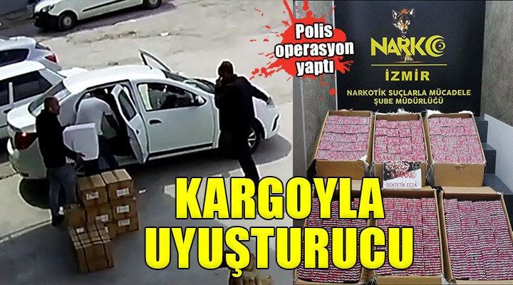 İzmir de kargo firmasına uyuşturucu operasyonu...