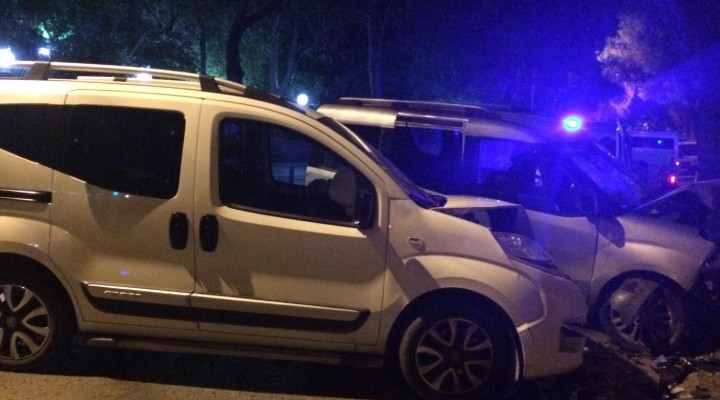 İzmir de kaza: 5 ağır yaralı