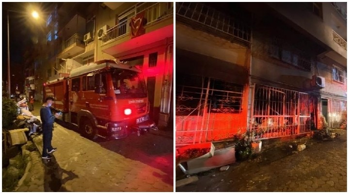 İzmir de korkutan yangın:1 yaralı!