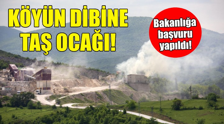İzmir de köyün dibine taş ocağı girişimi!