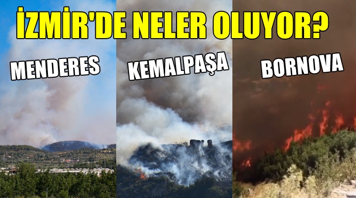 İzmir de neler oluyor? Art arda yangınlar