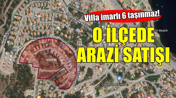 İzmir de o ilçe belediyesinden arazi satışı!
