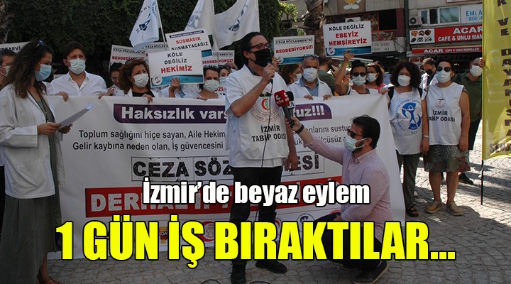 İzmir de sağlıkçılardan iş bırakma eylemi!