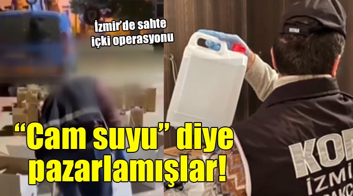 İzmir de sahte içki baskını....