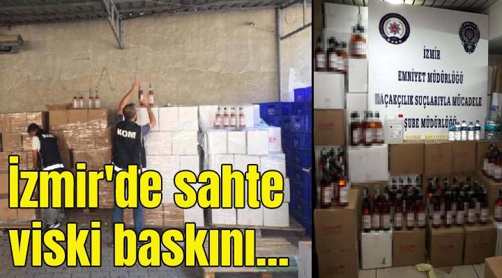 İzmir de sahte viski operasyonu