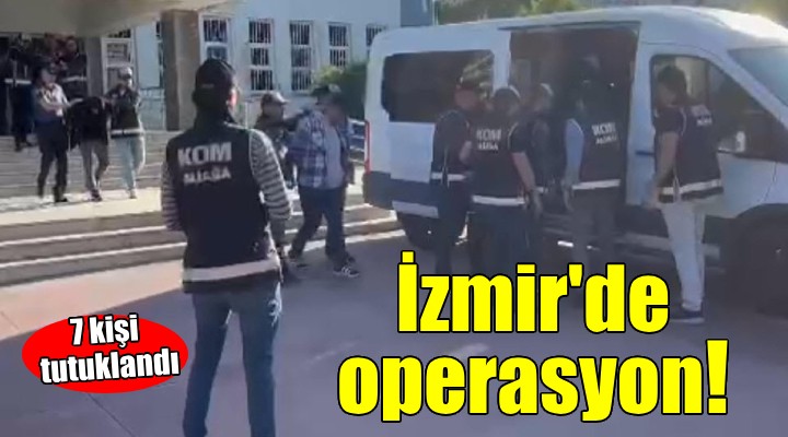 İzmir de silah ve uyuşturucu operasyonu...