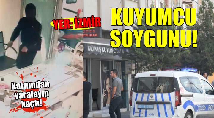İzmir de silahlı, maskeli kuyumcu soygunu!