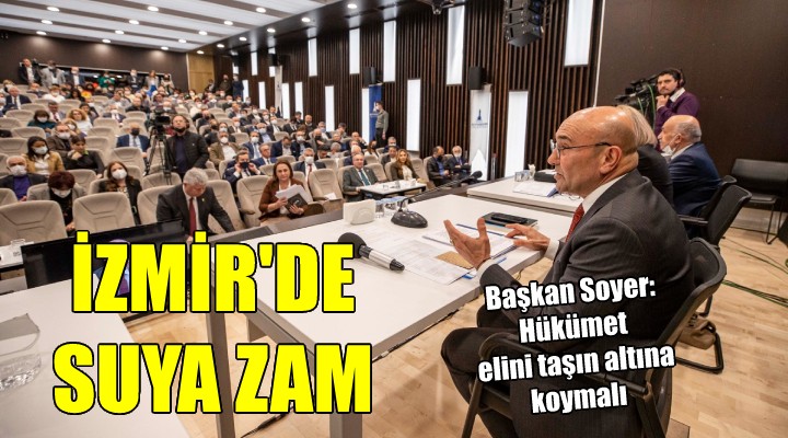 İzmir de suya zam geldi