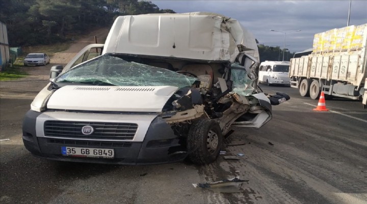 İzmir de trafik kazası: 1 yaralı