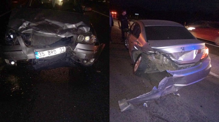 İzmir de trafik kazası: 2 yaralı