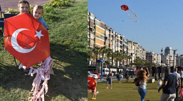 İzmir de uçurtmalarla  barış  çağrısı