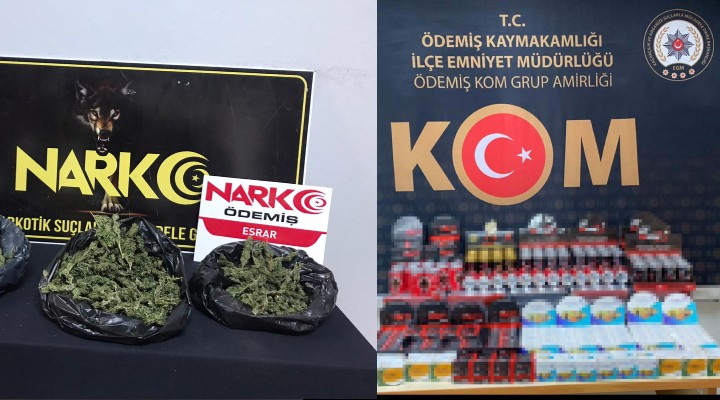 İzmir de uyuşturucu ve cinsel içerikli ürün operasyonu