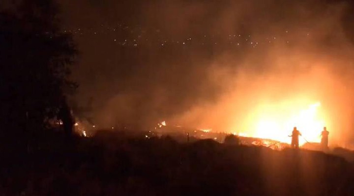 İzmir de yangın paniği