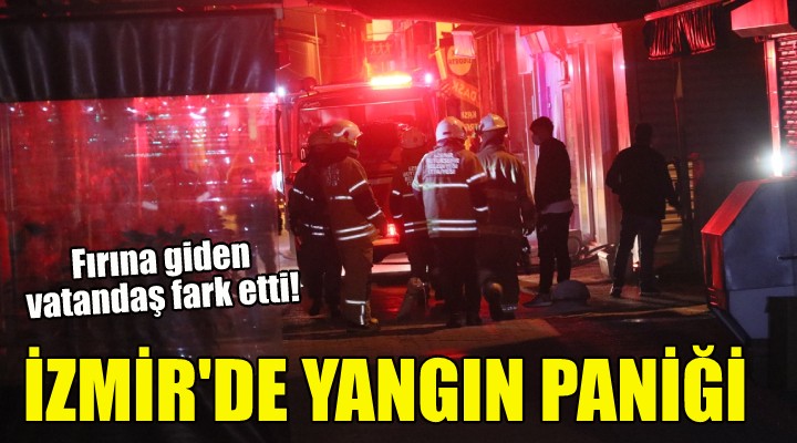 İzmir de yangın paniği: 1 kişi dumandan etkilendi!