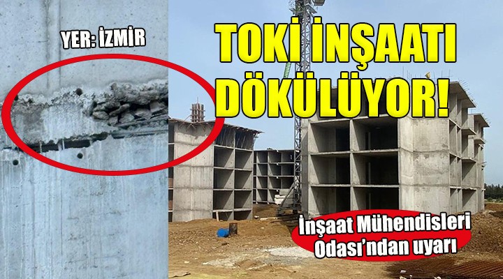 İzmir'deki TOKİ inşaatında şok görüntüler...