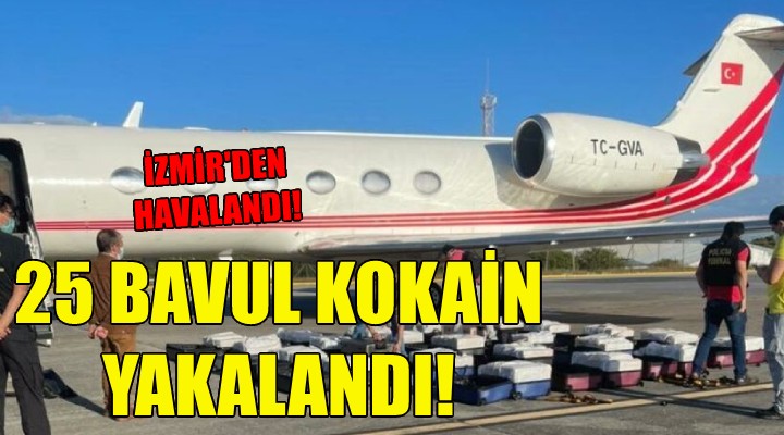 İzmir den havalanan jette kilolarca kokain yakalandı!