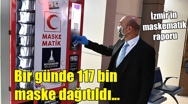 İzmir in maskematik raporu... Bir günde 117 bin maske
