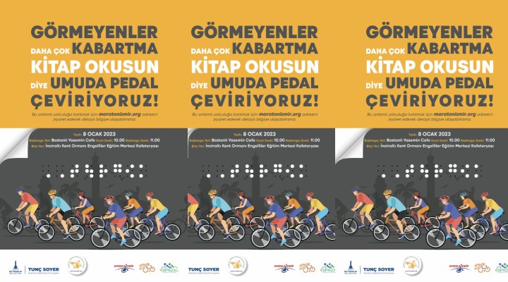 İzmir’de görme engelliler için pedal çevrilecek