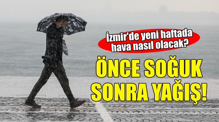 İzmirliler dikkat... Önce soğuk, sonra yağış geliyor!
