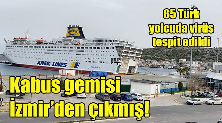 Kabus gemisi İzmir den gitmiş!
