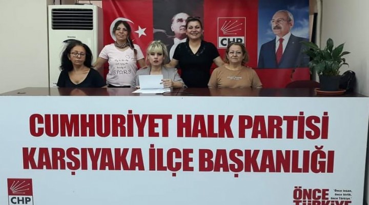 Karşıyaka CHP li kadınlardan İstanbul Sözleşmesi mesajı