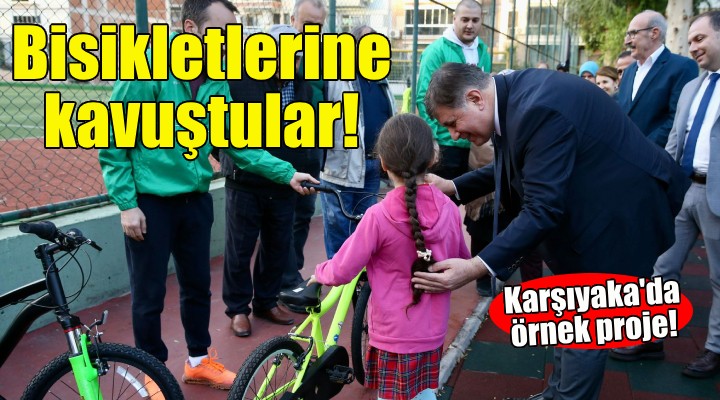 Karşıyaka’da çocuklar bisikletlerine kavuştu!