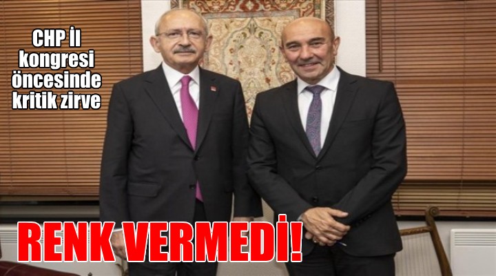 Kılıçdaroğlu, CHP İzmir İl Başkanlığı yarışında renk vermedi!