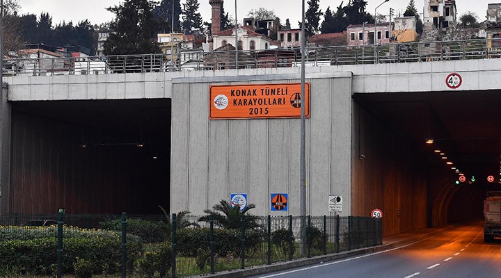 Konak Tüneli Büyükşehir e devredildi