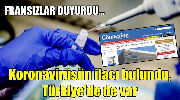 Koronavirüsün ilacı bulundu, Türkiye de de var!