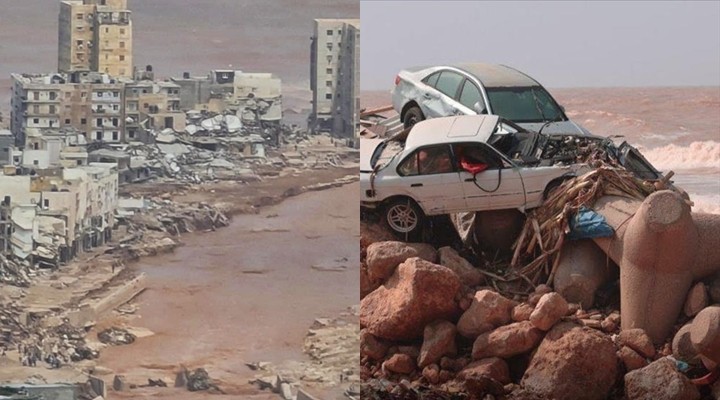 Libya daki sel felaketinde acı bilanço: 10 bin kişi kayıp!