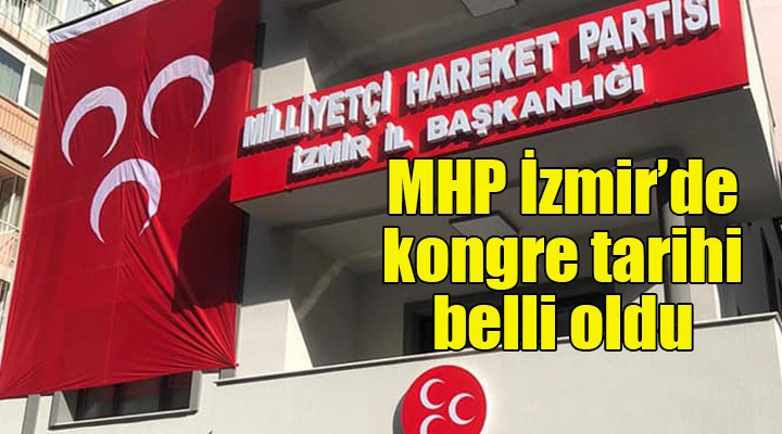 MHP İzmir de kongre tarihi belli oldu
