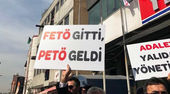 Murat Ağırel in tutuklanmasına protesto: FETÖ gitti PETÖ geldi