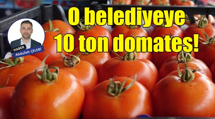 O belediyeye 10 ton domates!