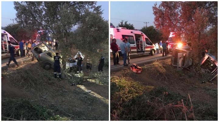 İzmir de otomobil ağaca çarptı: 1 ölü!