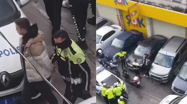 Polise çarpıp kaçan motosikletli yakalandı