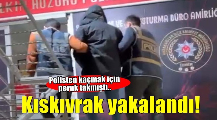 Polisten kaçmak için peruk takt?, yine de yakaland?!