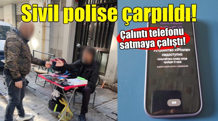 Sivil polislere çalıntı telefon satmaya çalışırken yakalandı!