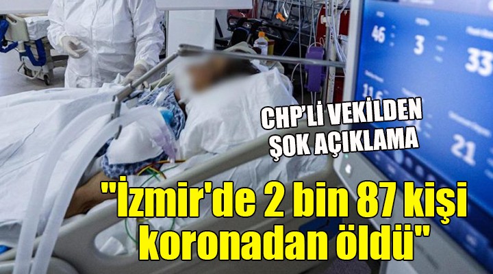 Şok açıklama...  İzmir de 2 bin 87 kişi koronadan öldü 