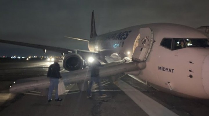 THY uçağı Odesa da pistten çıktı!