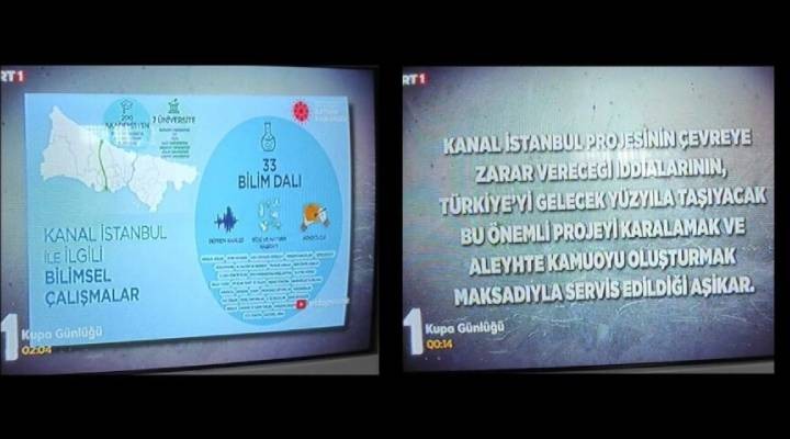 TRT de Kanal İstanbul propagandası!
