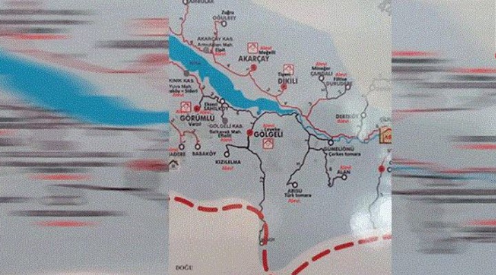 Tokat Almus ta Alevi köyleri kırmızıyla işaretlendi