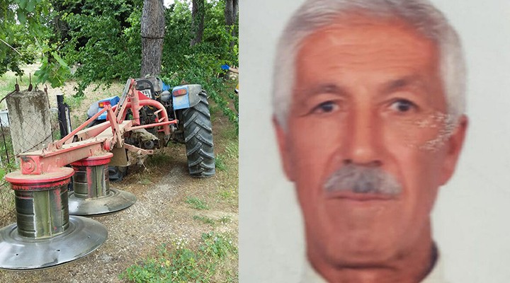 Traktör ile ağacın arasında sıkışıp öldü
