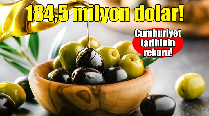 Türkiye nin sofralık zeytin ihracatı 184,5 milyon doları buldu!