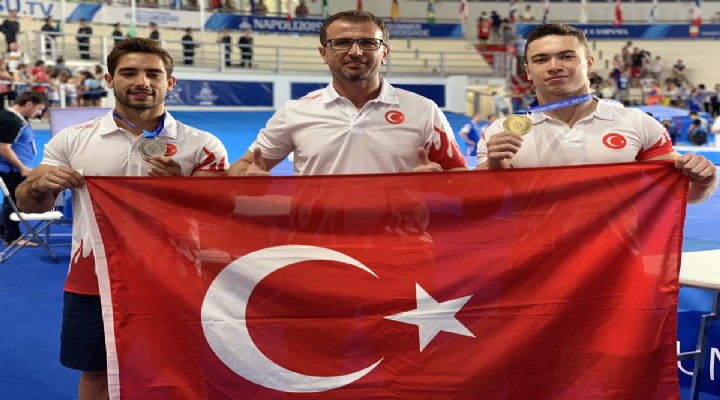 Türkiye ye cimnastikte bir müjde de İzmirli Ahmet ten
