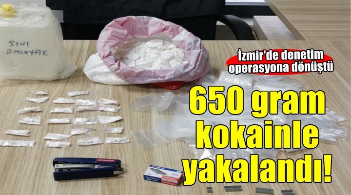Yan?ndaki po?ette 650 gram kokainle yakaland?