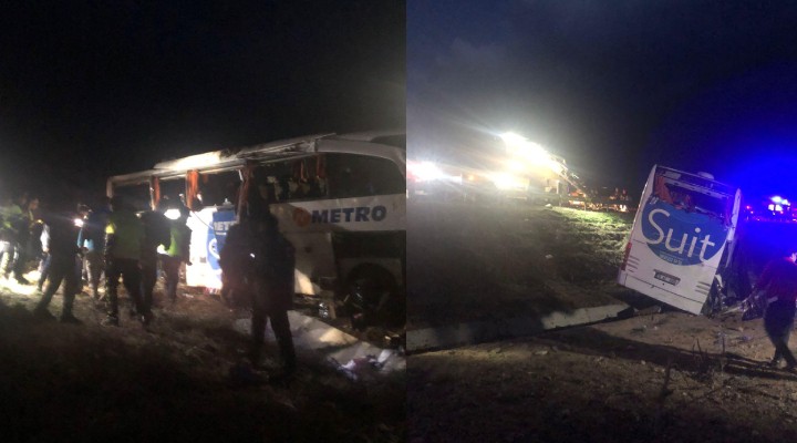 Yolcu otobüsü şarampole devrildi: 2 ölü, 34 yaralı!